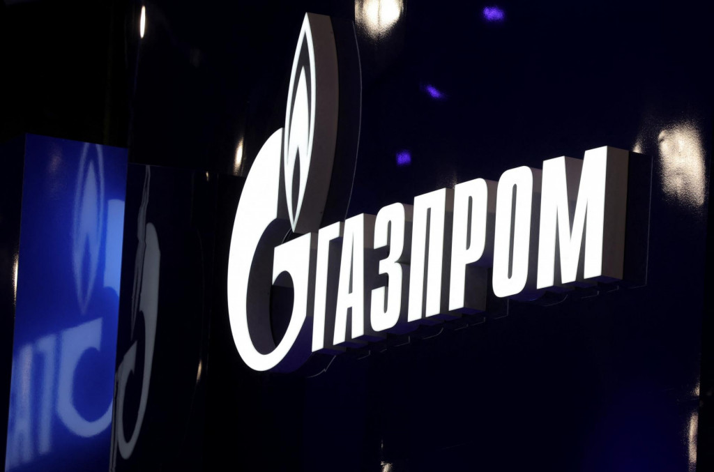 Logo ruského producenta plynu Gazprom. FOTO: Reuters