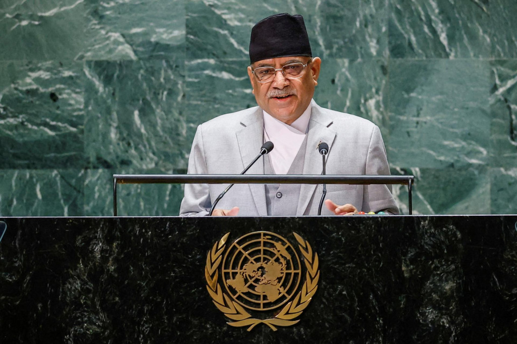 Nepálsky premiée Pushpa Kamal Dahal. FOTO: REUTERS