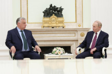 Ruský prezident Vladimir Putin a maďarský premiér Viktor Orbán. FOTO: Reuters