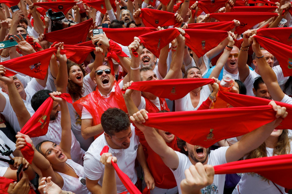 Otvorenie festivalu sv. Fermína v Pamplone. FOTO: Reuters