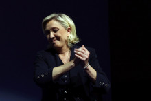 Francúzska krajne pravicová líderka a kandidátka krajne pravicovej strany Marine Le Penová. FOTO: Reuters