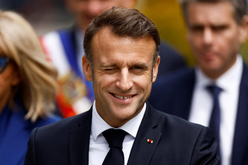 Francúzsky prezident Emmanuel Macron zahral s vypísaním predčasných volieb vabank. FOTO: Reuters