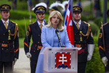 Bývalá prezidentka Zuzana Čaputová počas. FOTO: TASR/Jaroslav Novák