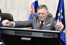 Predseda vlády Robert Fico na 43. rokovaní vlády v Bratislave. FOTO: TASR/Pavel Neubauer