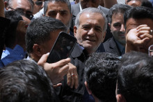 Iránsky prezident Massúd Pezeškiján. FOTO: TASR/AP