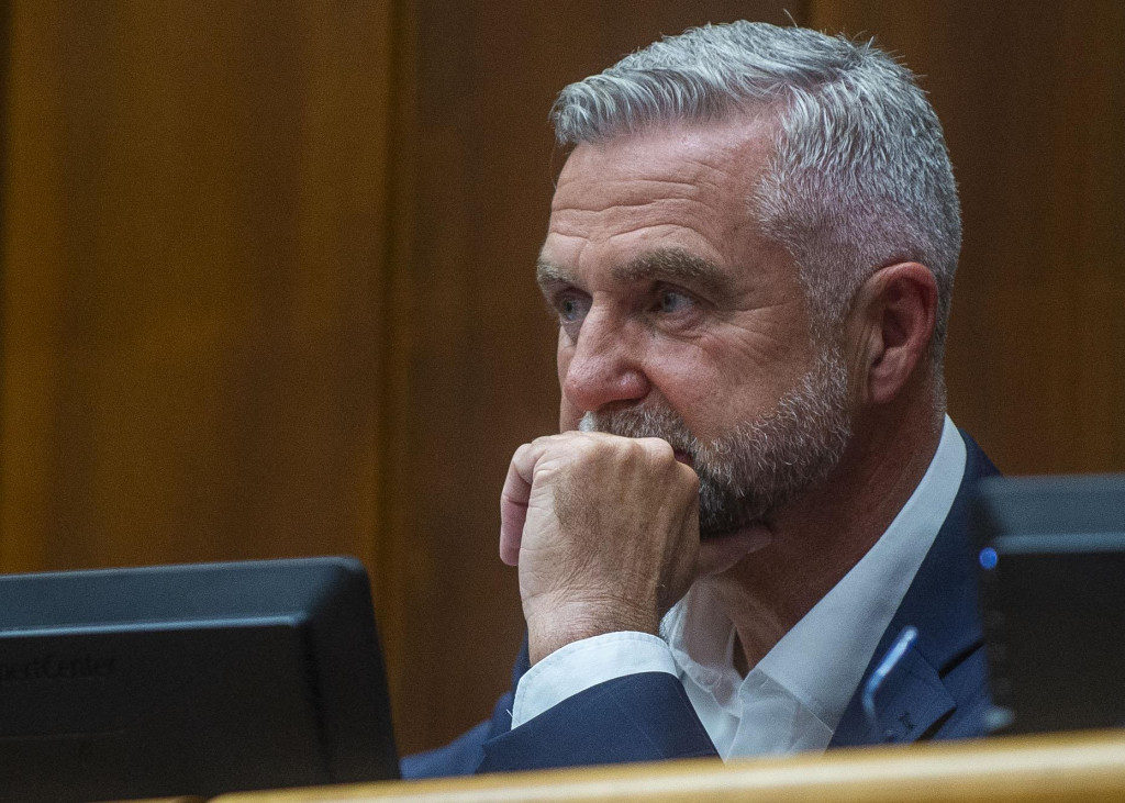 Poslanec parlamentu Tibor Ga&scaron;par. FOTO: TASR/Jakub Kotian