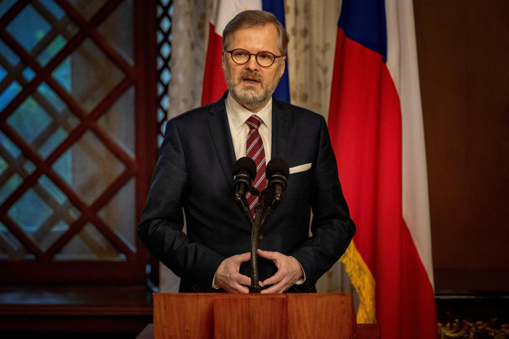 Český premiér Petr Fiala. FOTO: REUTERS