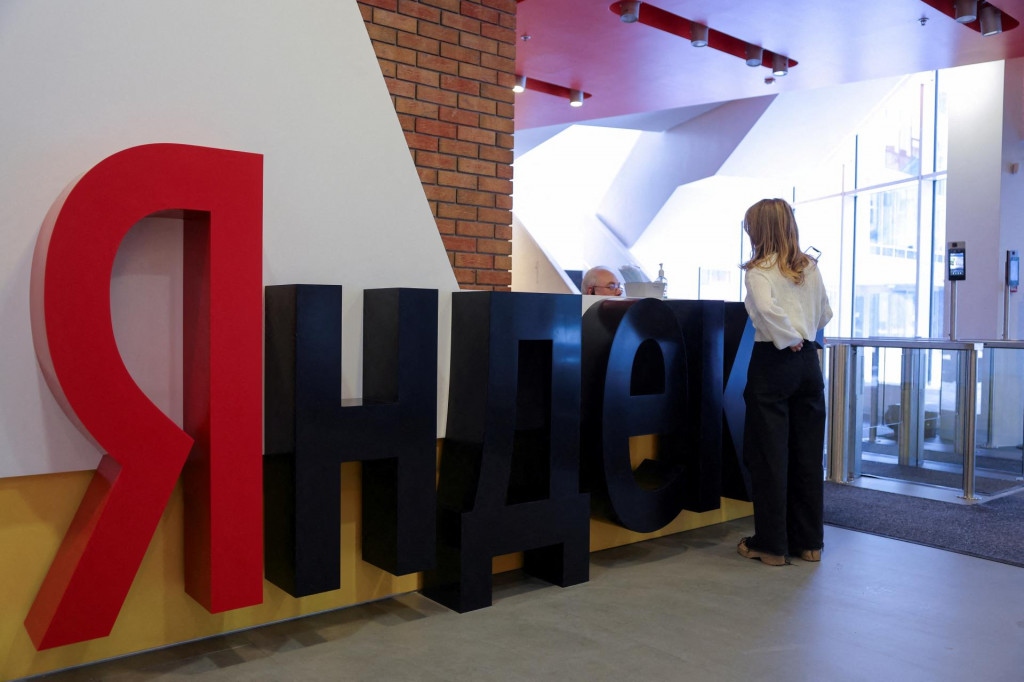 Logo ruského technologického giganta Yandex. FOTO: Reuters