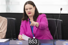 Slovenská europoslankyňa Katarína Roth Neveďalová počas ustanovujúcej plenárnej schôdze Európskeho parlamentu. FOTO: TASR/Martin Baumann