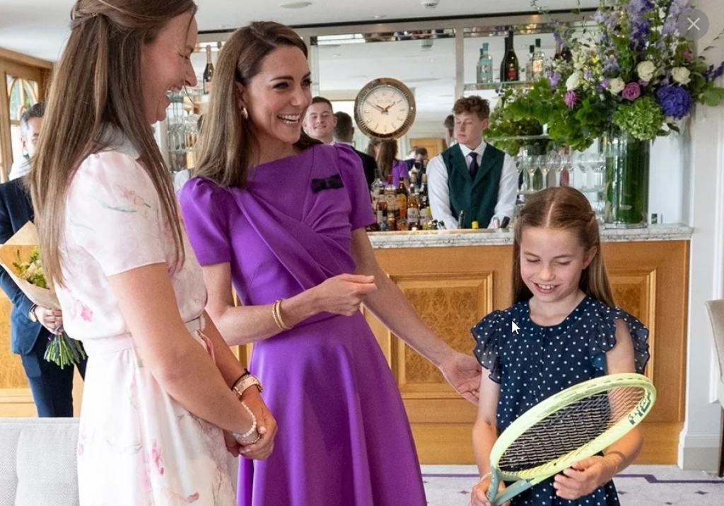 Princezná Kate sa stretla s českou tenistkou Barborou ​​Krejčíkovou.