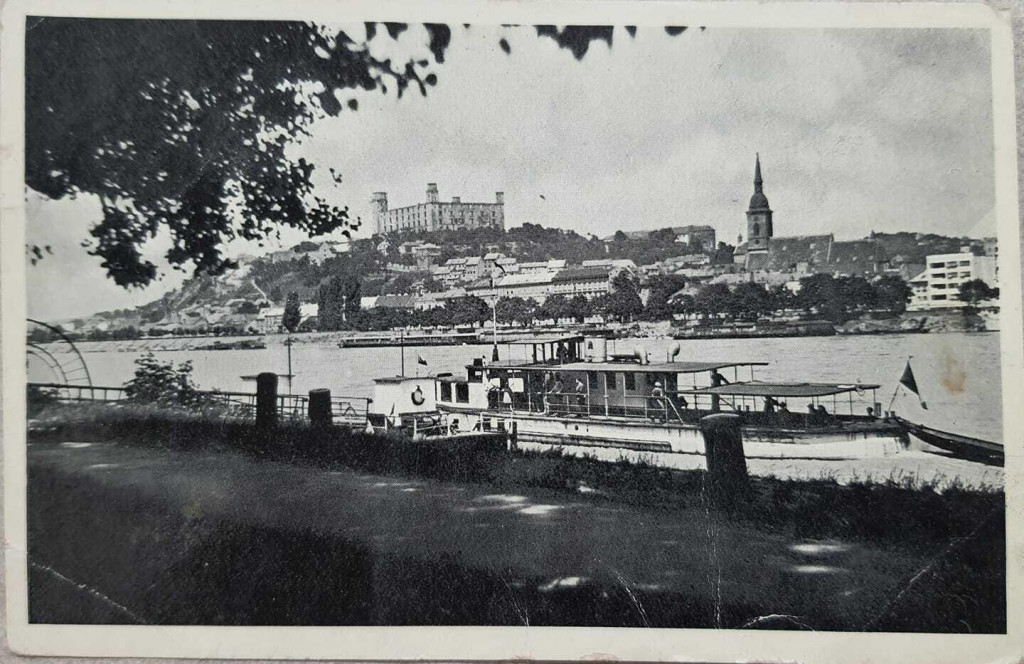 Pohľad na Dunaj v roku 1940.