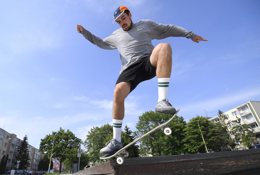 Slovenský skejtbordista Richard Tury. FOTO: TASR/František Iván