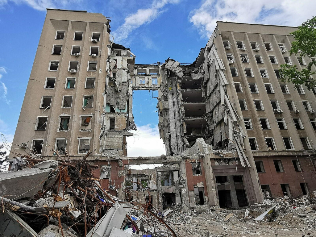 Prístavné mesto Mykolajiv je častým terčom ruských útokov. FOTO: MF DNES/ Tomáš Kolařík