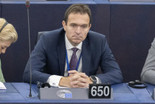 Slovenský europoslanec Ľudovít Ódor (PS) počas ustanovujúcej plenárnej schôdze Európskeho parlamentu. FOTO: TASR/Martin Baumann
