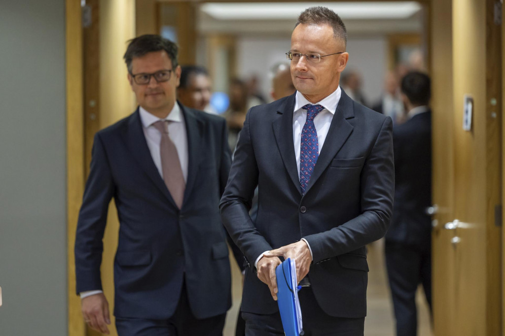 Maďarský minister zahraničných vecí Péter Szijjártó. FOTO: TASR/AP