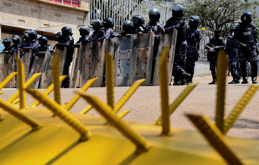 Ugandská polícia. FOTO: Reuters