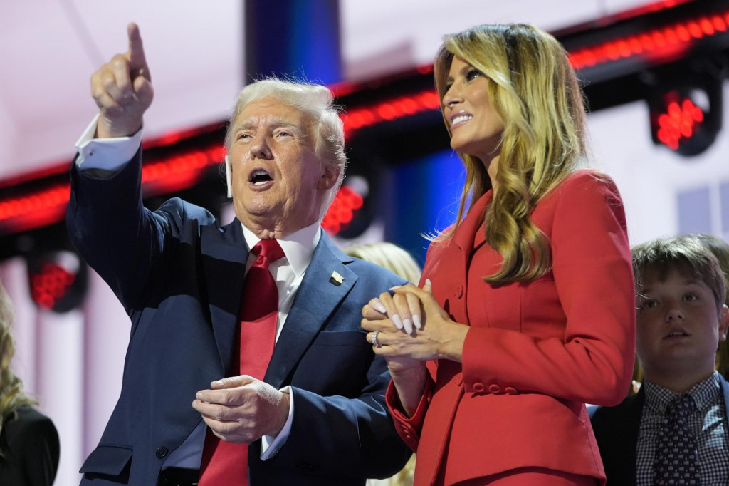 Donald Trump s manželkou Melaniou.