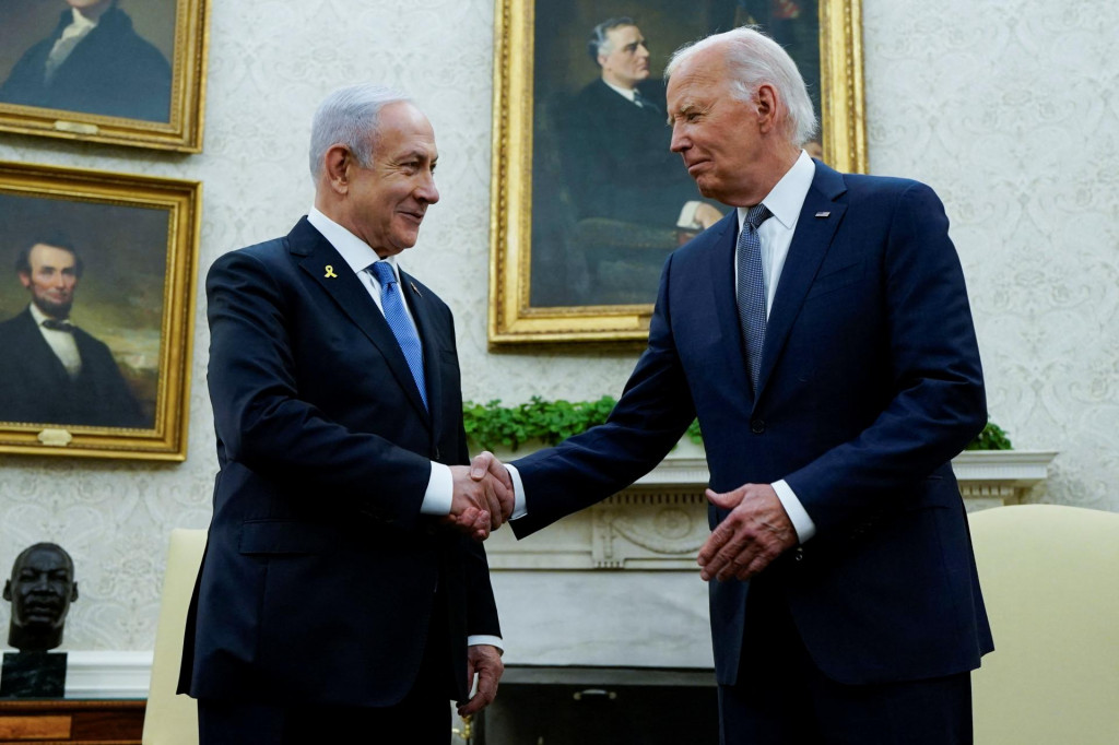 Joe Biden a Benjamin Netanjahu. FOTO: Reuters