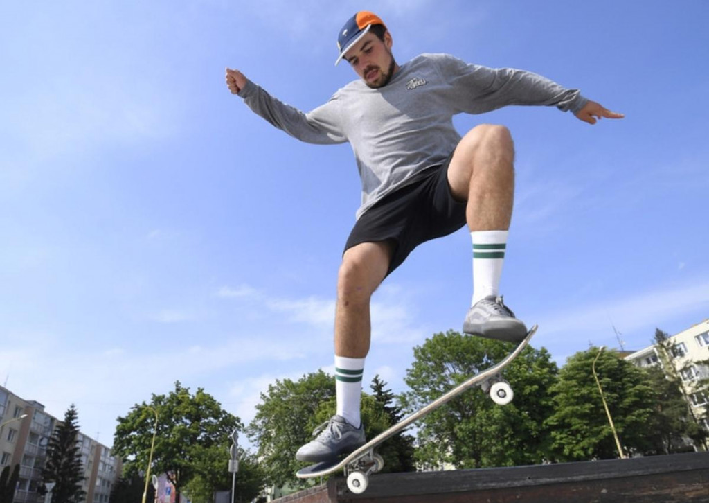 Skejtbordista Richard Tury. FOTO: TASR/František Iván