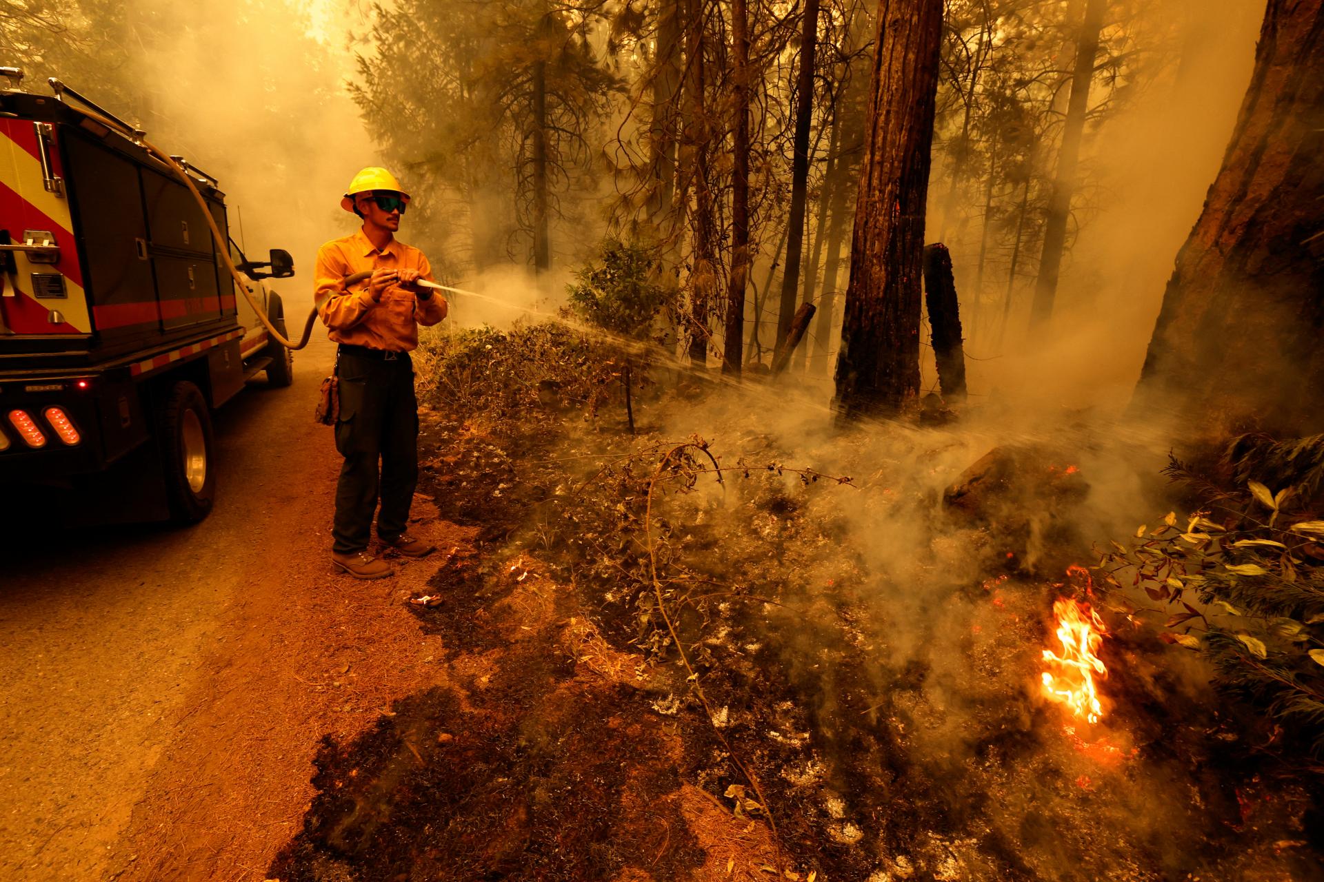 Lesný požiar na severe Kalifornie sa rýchlo rozširuje, polícia evakuuje ľudí