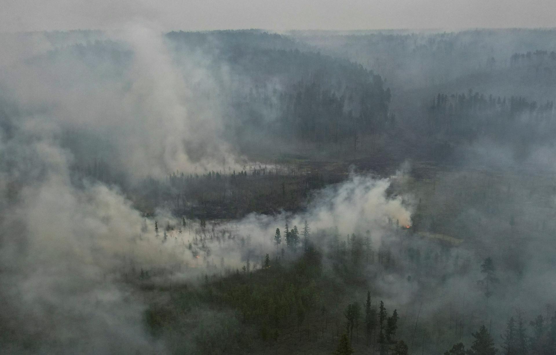 Ruské Jakutsko naďalej sužujú rozsiahle lesné požiare, je ich viac než 130