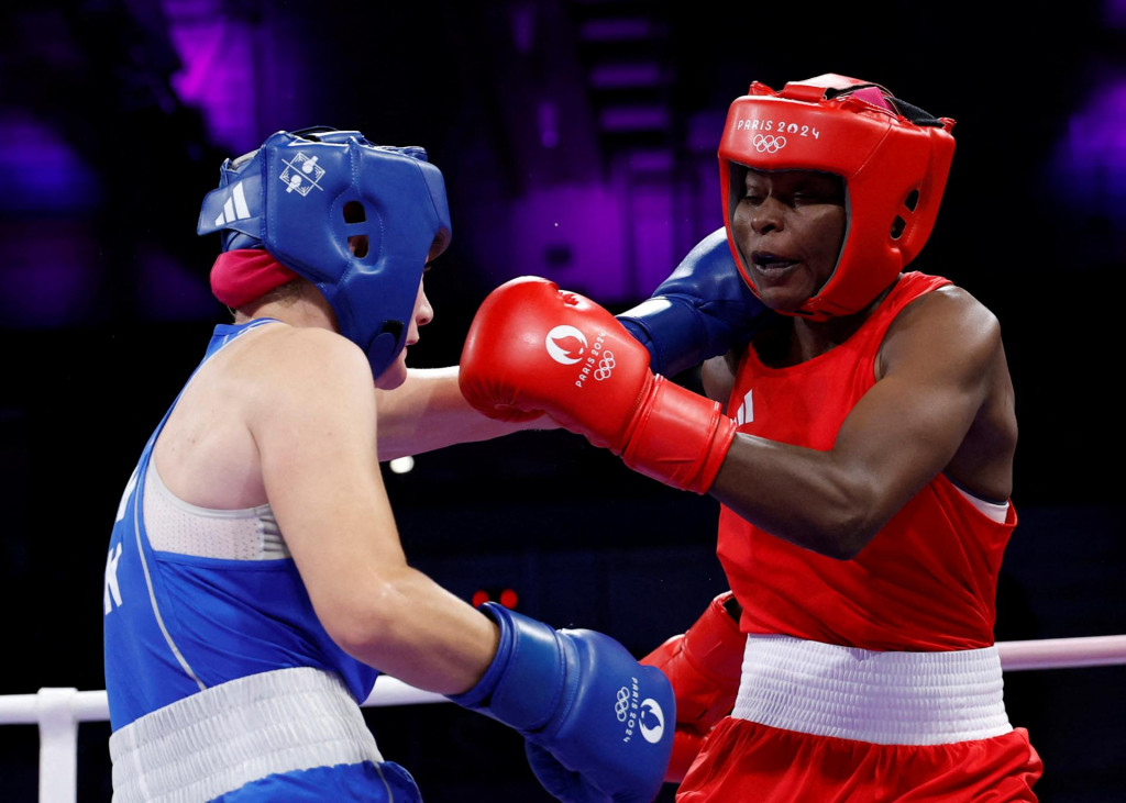 Slovenská boxerka Jessica Triebeľová vypadla v úvodnom kole do 66 kg s Mozambičankou Alcindou Lucas dos Santosovou. FOTO: Reuters