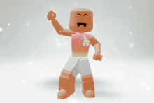 Avatar z Robloxu vyzerá viac ako lego panáčik.