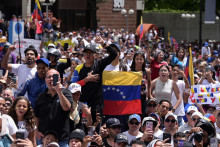 Protest pri výsledkom volieb vo Venezuele. FOTO: Reuters