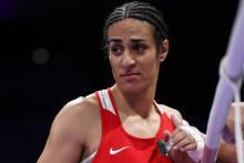 Alžírska boxerka Imane Chalifová. FOTO: Reuters