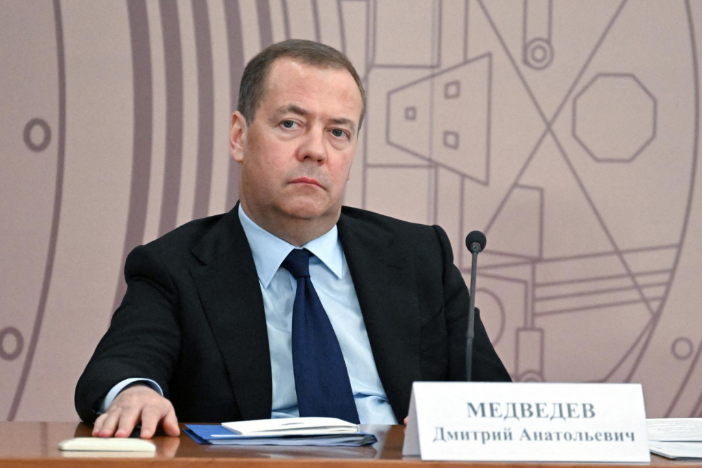 Podpredseda Bezpečnostnej rady Ruska Dmitrij Medvedev. FOTO: Reuters