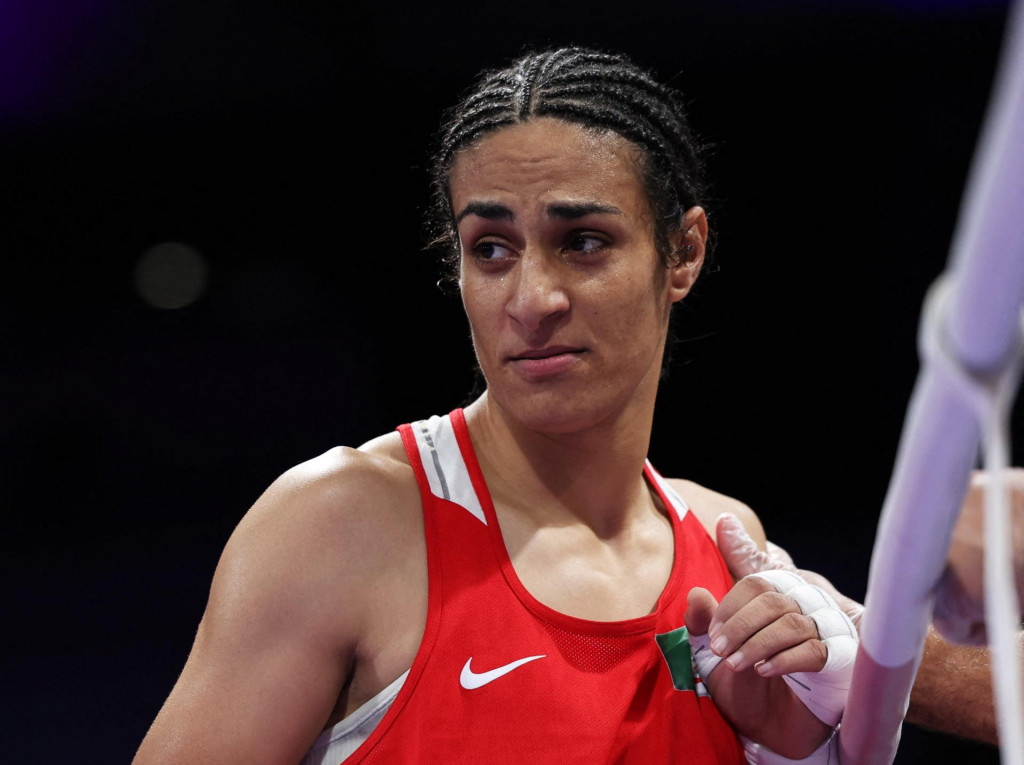 Alžírska boxerka Imane Chalifová. FOTO: Reuters