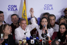 Líderka venezuelskej opozície María Corina Machadová. FOTO: TASR/AP