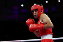 Alžírska boxerka Imane Khelifová. FOTO: Reuters