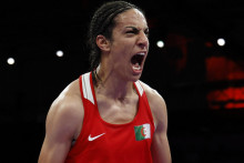 Alžírska boxerka Imane Khelifová. FOTO: Reuters