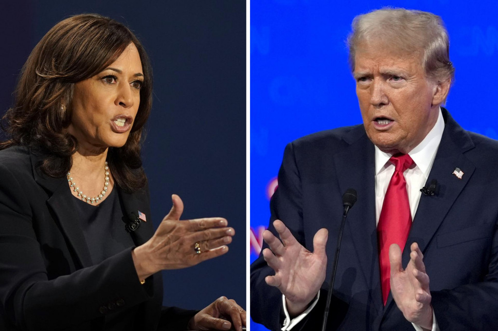 Kamala Harrisová a Donald Trump. FOTO: TASR/AP