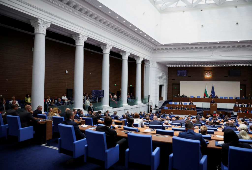 Bulharský parlament počas rozpráv pred hlasovaním o novej vláde. FOTO: Reuters