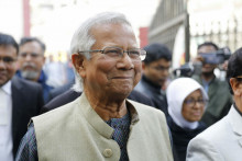 Nositeľ Nobelovej ceny za mier Muhammad Yunus. FOTO: TASR/AP