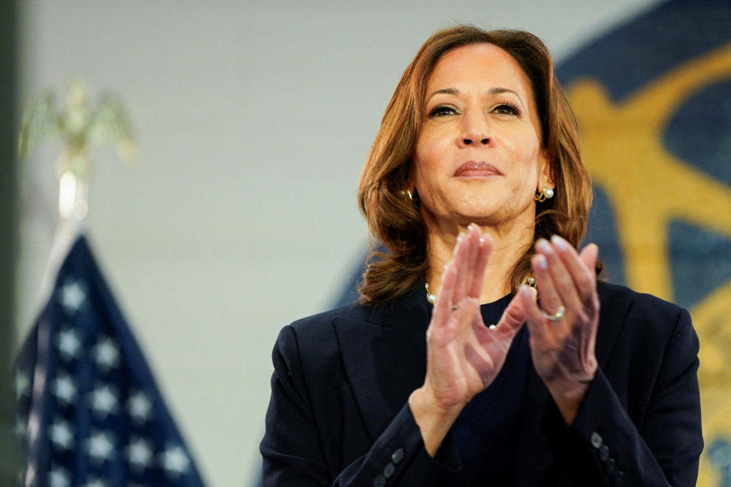 Očakávaná kandidátka demokratov na prezidentku a terajšia viceprezidentka USA Kamala Harrisová. FOTO: Reuters