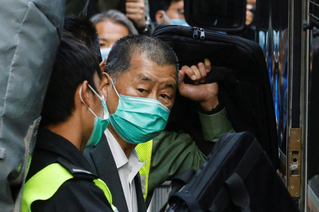 mediálny magnát Jimmy Lai. FOTO: Reuters