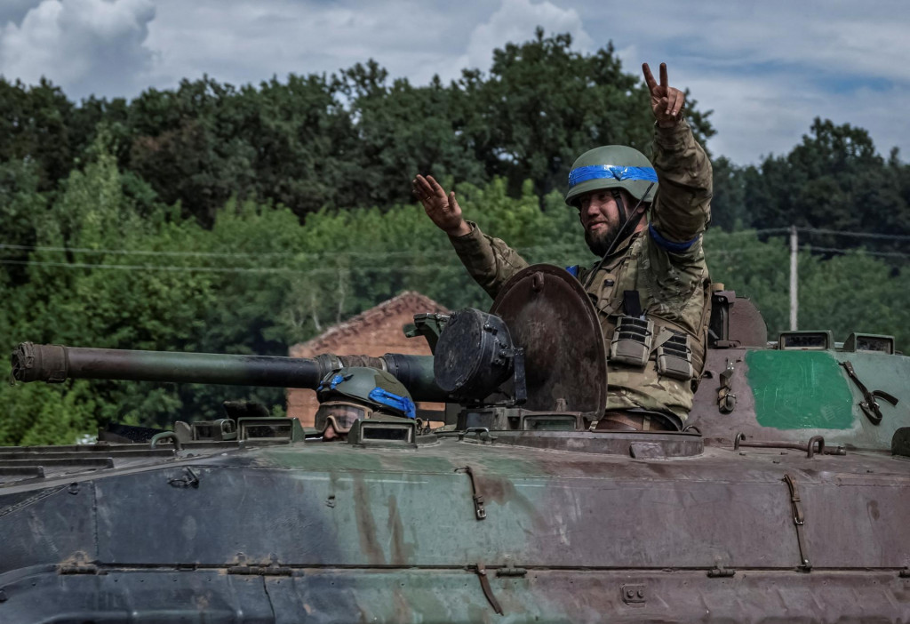 Ukrajinská pravidelná armáda prvýkrát od začiatku vojny vstúpila na ruské územie. FOTO: Reuters