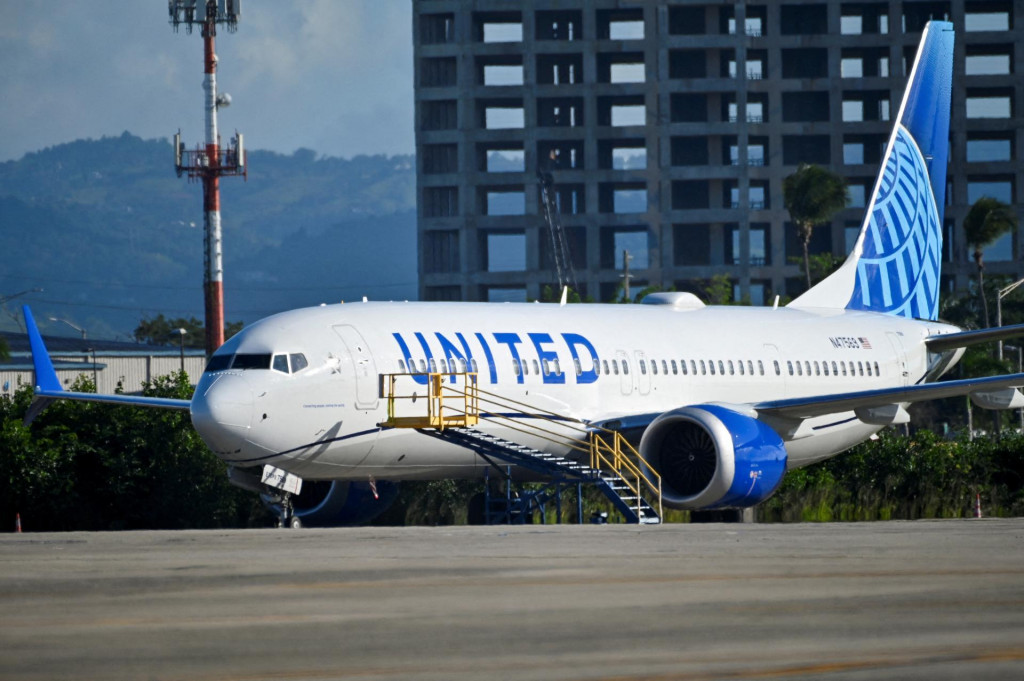 Lietadlo Boeing 737 MAX 9 United Airlines. FOTO: Reuters