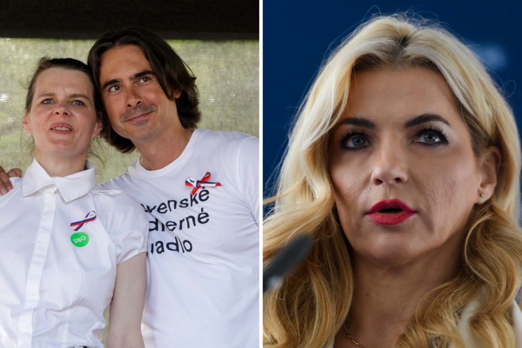 Matej Drlička, Alexandra Kus&aacute; a Martina &Scaron;imkovičov&aacute;. FOTO: TARS; Kol&aacute;ž: HN