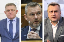 Robert Fico, Peter Pellegrini a Andrej Danko. KOLÁŽ: HN