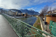 Vyše 14-tisícové hornorakúske mestečko Bad Ischl leží v obklopení vysokých Álp. FOTO: HN/Pavel Novotný