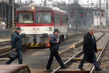 Stav železníc v Kútoch. FOTO: archív HN