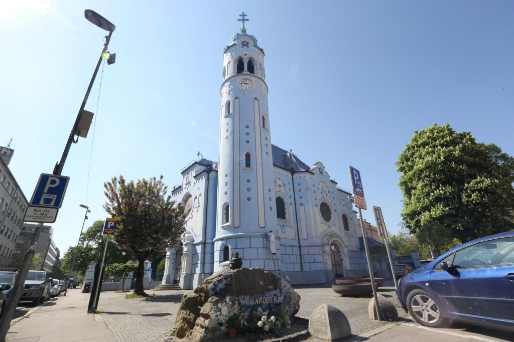 Modrý kostolík - Kostol svätej Alžbety. FOTO: HN/Peter Mayer