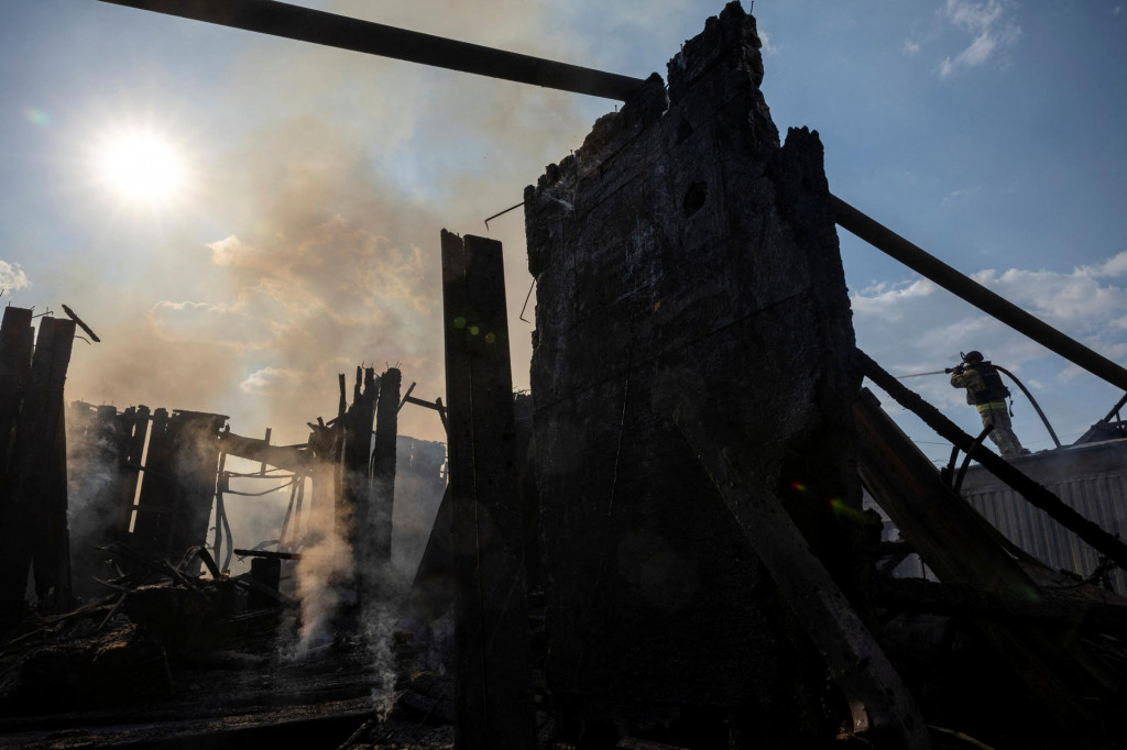 Raketový útok na mesto Pokrovsk. Ilustračné FOTO: Reuters