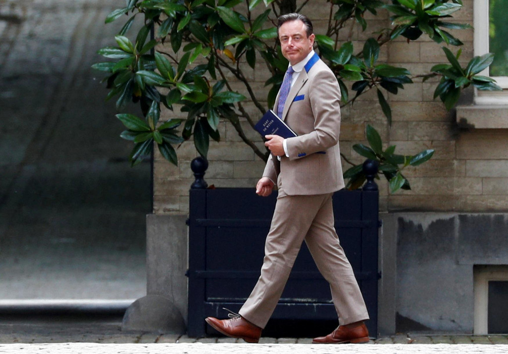 Predseda flámskej pravicovej strany N-VA Bart De Wever. FOTO: Reuters