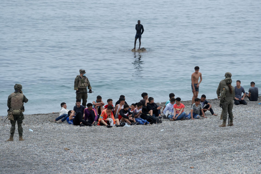 Španielsko tento rok čelí silnejšiemu migračnému tlaku ako predtým, týka sa to predovšetkým severoafrickej Ceuty a Kanárskych ostrovov. FOTO: REUTERS