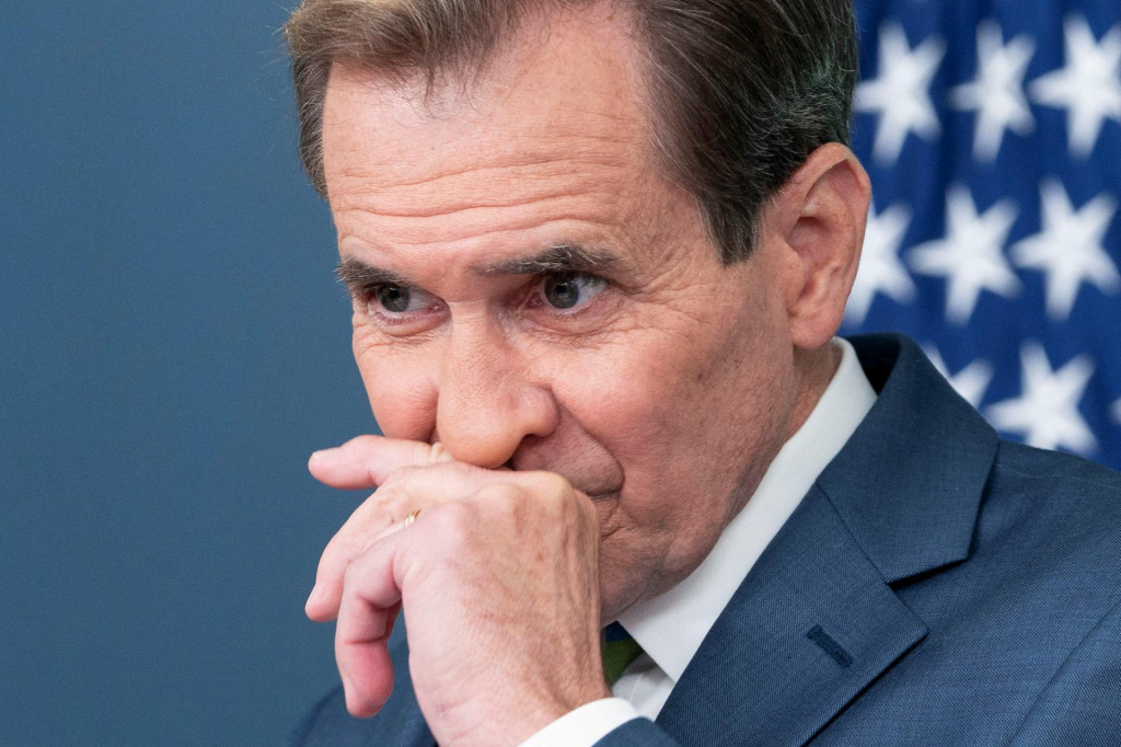 Hovorca Rady Bieleho domu pre národnú bezpečnosť John Kirby. FOTO: REUTERS